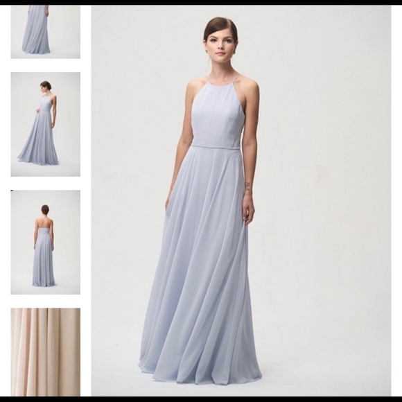 Jenny Yoo Luca Bridesmaids/ formal Dress Earl Grey - Picture 2 of 4
